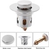Universal Bathroom Sink Plugs, Sink Strainer Stopper for 33-38mm Drain