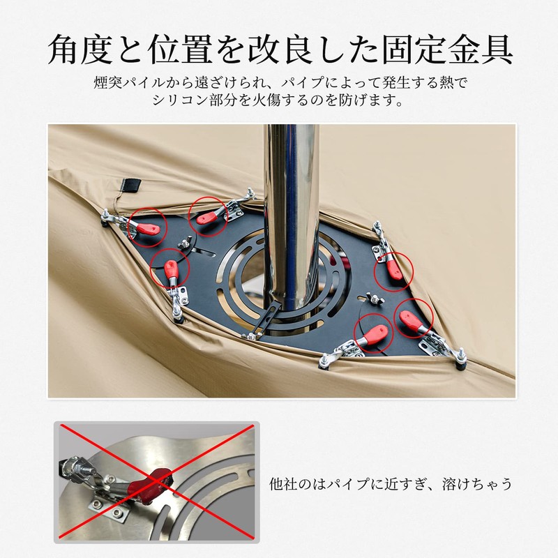 Chimney Guard, Chimney Door Guard, Stove Jack, Tent Protector, Fire