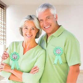 Diartpaint Jungle Theme Baby Shower Grandpa Grandma to Be Badge Pins, Jungle Animals New Grandparents Tinplate Pins Safari Baby Shower Buttons, Wild Animals Baby Shower Decorations Supplies