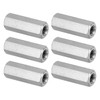 PATIKIL M4 x 0.7-Pitch 304 Stainless Steel Hex Coupling Nuts,