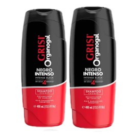 2 Shampoo Grisi Anti Canas Organogal Negro Inteso 400ml C/u