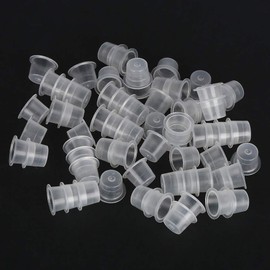 Pack of 1000 Tattoo Ink Cups Plastic Colour Caps Cups Ink Cups Tattoo Accessories Small Tattoo Cups for Tattoo Ink Tattoo Machine 9 mm/13 mm/15 mm (Medium Size 7.3 Long and