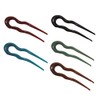 FRCOLOR 5pcs French Hair Fork Celluloid Chignon Hair Pins Hair