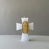 Recuerdo Para Bautizo Vela Cruz Mini Virgen De Guadalupe 12