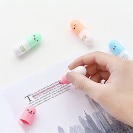 6pcs Cute Mini Smiling Face Highlighters Beautiful Cartoon Painting Pen Marker Pens Kawaii Stationery School Office Supplies Durable Useful and Practical Nice Design