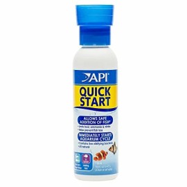 API QUICK START Nitrifying Aquarium Bacteria, Allows Instant Addition of Fish - 4-Ounce, Freshwater
