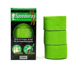 Cinta de agarre de golf y envoltura de dedos, se envuelve fácilmente sobre el agarre existente, protege las manos y los dedos de puntos crudos y ampollas, 1 pulgada x 15 pies (3 rollos) (verde)