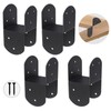 4 Pcs 4"x 4" Deck Post Caps Tie Brackets,Ineer Size(3.6"x