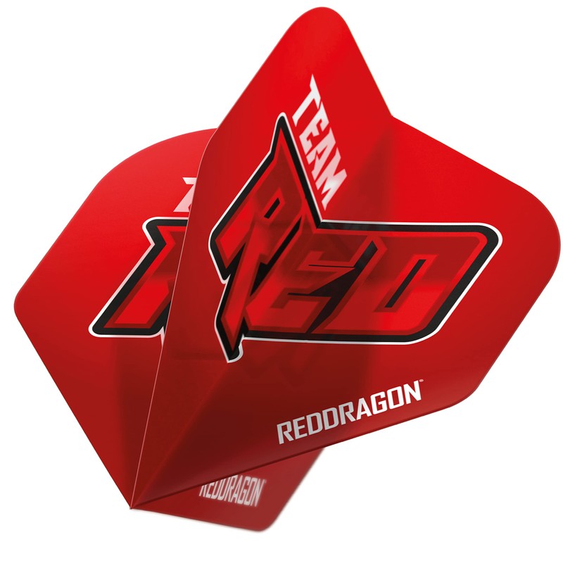 RED DRAGON Hardcore XT Team Red Dart Flights (4 Sets