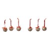 khevga traditional christmas tree ornaments: Metal bell tree decorations set