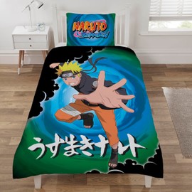 Coco Moon Naruto Black Clouds Single Duvet Cover Set | Duvet Cover Sets For Toddler Bed, Kids Beds - Single Duvet And Pillow Set Boys & Girls
