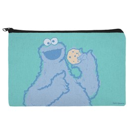 GRAPHICS & MORE Sesame Street Cookie Monster Distressed Pencil Pen Organizer Zipper Pouch Case