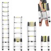 10.5 Feet Aluminum Telescoping Telescopic Extension Ladder 330 Pound Capacity,