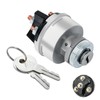 Huazu Ignition Key Switch for Car, Forklift, Truck, Tractor, Trailer