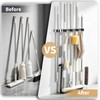 Fenas Broom Holder Wall Mount, Mop Organizer, 5 Racks, 4