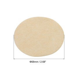 PATIKIL Mocha Pot Paper Filter Disposable Round Brown Paper 2.68 Inch OD for Espresso Maker, Cafe Office Home Pack of 400