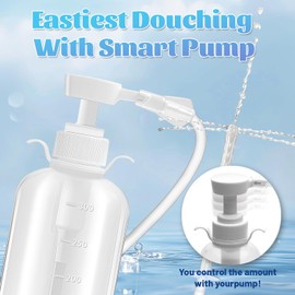 300ml Pump Action Enema Bottle with Nozzle Washing Cleanser System