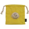 Nakajima Corporation Peanuts Boa Face Drawstring Charlie Brown Yellow 177551-22