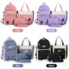 Four-piece Set Backpack Large Capacity Trendy Casual Bag Backpack Set