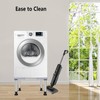 HEYLEAYAR Mini Fridge Stand, Universal Adjustable Washing Machine Stand with