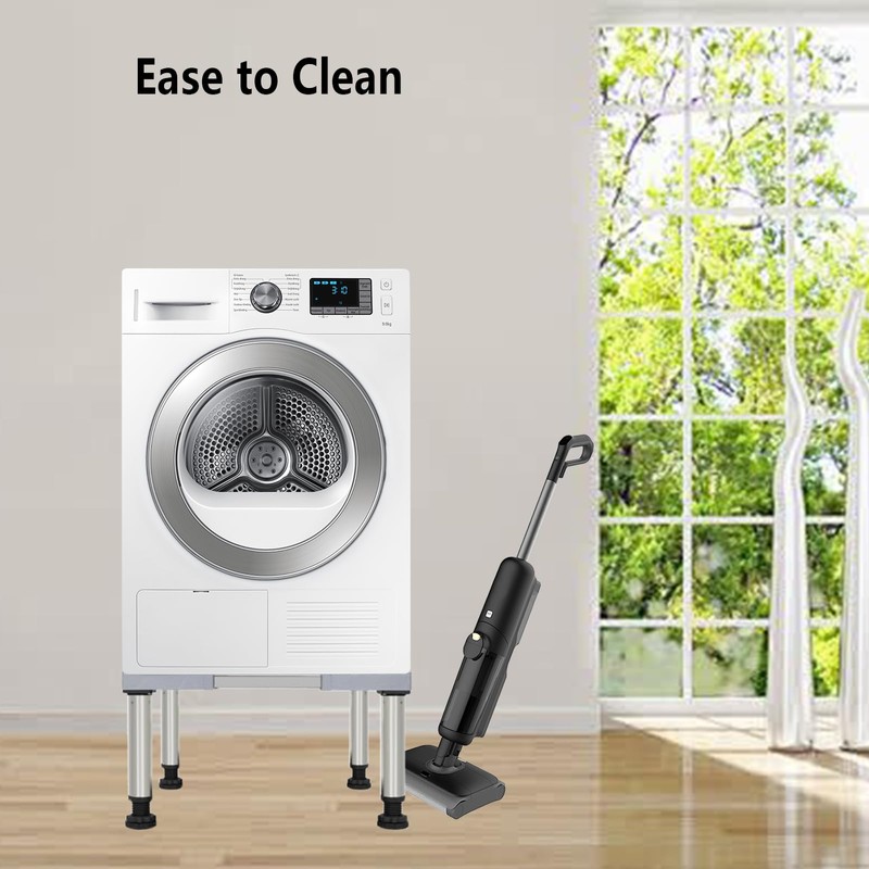 HEYLEAYAR Mini Fridge Stand, Universal Adjustable Washing Machine Stand with