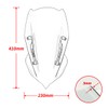 Motorcycle Windshield Deflector with Mounting Bracket for Z400 Z250 Z