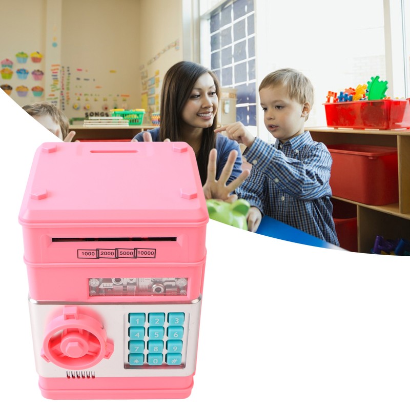 2 Modes ATM Piggy Bank Digital Electronic Paper Money Coins