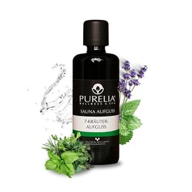PURELIA Sauna Infusion Concentrate 7 Herbs 100 ml Natural Sauna Infusion Pure Essential Oils