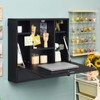Tangkula Pneumatic Floating Desk - Wall Mounted Laptop Desk with