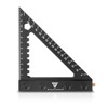 STAHLWERK Angle triangle with stop and marking needle, metric aluminium