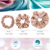 12 Pcs Premium Satin Silk Scrunchies Hair Ties for Women