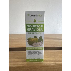 Acential Labs Soursop Graviola Liquid Drops Highly Concentrated Extract Supplement 60ml EXP 28