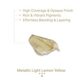 Art Whale Gouache Metallic Light Lemon Yellow Refills (50ml/1.7oz)|Intense Pigments, Easy Color Refill (2 pcs.)