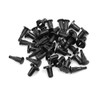 REPAIROCK 10pcs 10mm Hole Black Car Fender Bumper Plastic Rivet