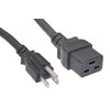 Cablelera North American Power Cord Extension, NEMA 5-15P to C19,