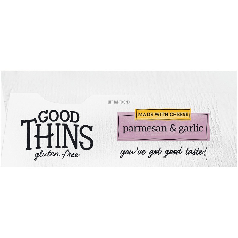 Good Thins Parmesan & Garlic Rice & Cheese Snacks Gluten
