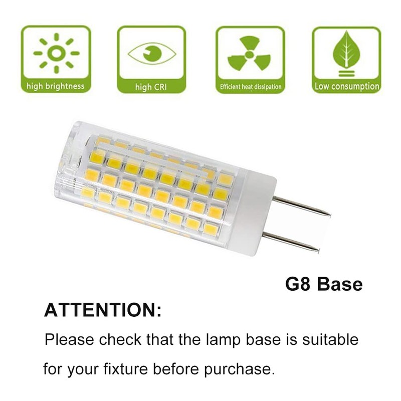 XRZT G8 Led Bulbs 7W Replace 60W-75W Halogen T4 AC120V