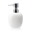 AstraLoom 450ml Oval Ceramic Hand Soap Dispenser with Plastic Pump