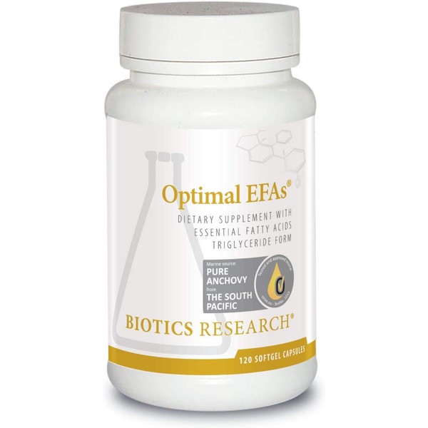 Biotics Research Optimal EFAs©- Proprietary Blend of Fish, Flaxseed and Borage Oils. Balance of Omega-3, 6 and 9 Fatty Acids.Supports Immune, Inflammatory Responses,Cardiovascular Neurological Health