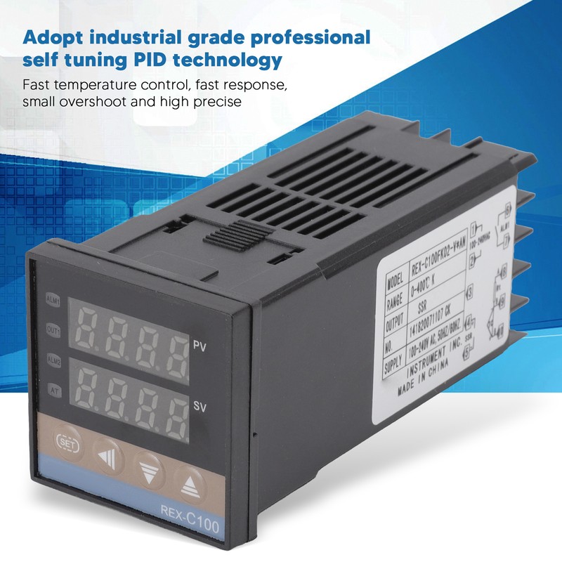 PID Thermostat Temperature Controller Set 0‑400℃ Digital Temperature Controller with