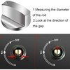 Rotary Knob Cooker 6mm Gas Stove Knobs Metal Universal Oven