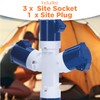 Status 3 Way Splitter Adaptor, 16amp, IP44 Weatherproof – Converts