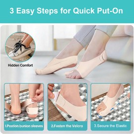 JYXNU 2x Alluce Valgo Correttore, Divaricatore Alluce Valgo, Tessuto Sottile Divaricatore, Tutore Alluce Valgo Si Adatta Alla Forma del Piede Unisex per Sneakers Scarpe Basse Tacco Alto, Color Pelle