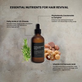 Batana Oil Enriched with Rosemary Oil For Hair Growth, Advanced Hair Growth Serum - Hair Thickening & Repair Solution for Men & Women, Effective Hair Loss, Dry Scalp & Damaged Hair Oil Treatment