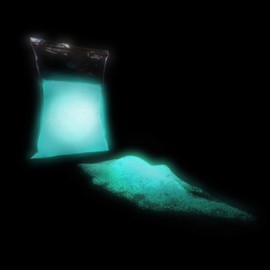 TFC Luminous Powder Blue-Green, 100 g, Photoluminescent Pigments, Charging with Daylight, Artificial Light or UV Light, Luminous Colour (Phosphorescent)