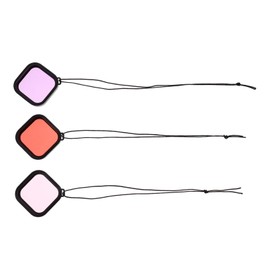 OSALADI 3pcs Dive Lens Filter Housing Optical-Grade Underwater Photography Accessories