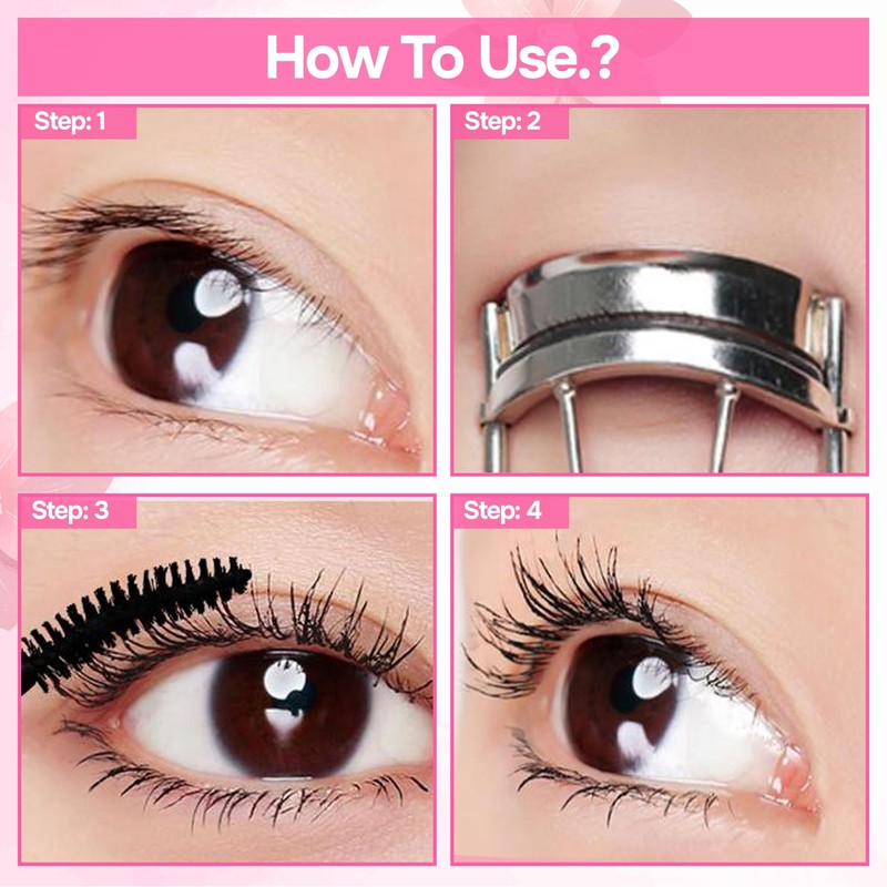 Eyelash Curler, Contoured, Lifting Creates Long Lasting, Eye-Opening, Voluminous Lashes