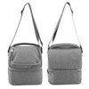 7L Portable Double Layers Insulated Bento Bag Lunchbox Tote for