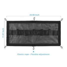 ENUODA Cable Management Net Under Desk Black Mesh Cable Manager Flexible Under Desk Cable Management Net for Standing Desk