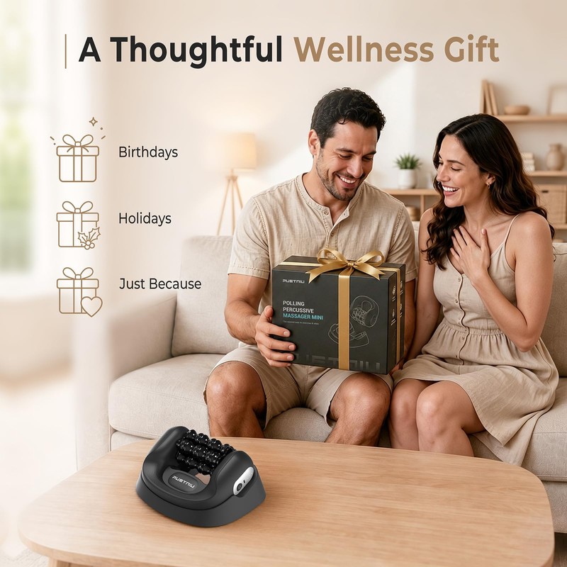 Electric Rolling Percussion Massager with Hands-Free Dock